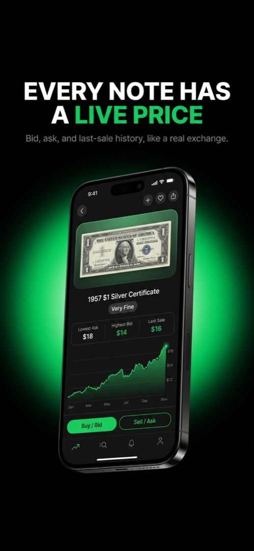 BillMarket listing screen for putting a bill up for sale